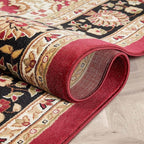 Well Woven Barclay Collection Medallion Kashan Red 3x10 Runner Rug - for Hallways, Kitchens, and Entryways