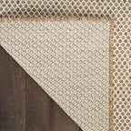 Nourison Home Courtyard Jute Ivory 9' x 12' Area Rug - Easy Clean, Non Shedding, Bed Room, Living Room, Dining Room, Kitchen (9' x 12')