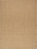 Nourison Home Courtyard Jute 8' x 10' Area Rug - Easy Clean, Non Shedding, Bed Room, Living Room, Dining Room, Kitchen (8' x 10')