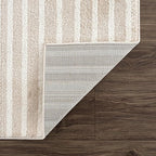 Abani Area Rug for Living Room -Nuevo 6' x 9' Beige Arch Pattern Area Rug, Soft and Durable Living Room Rug, Stain and Fade Resistant, Chic Modern Design, Pet & Kid Friendly
