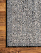 Unique Loom Taftan Collection Border Geometric Tribal Inspired Design Area Rug (9' 10 x 13' 0 Rectangular, Black/ Gray)