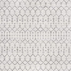 JONATHAN Y Boho Vintage Diamond Cream/Gray Square Area Rug 6X6 ft, Moroccan Hype for Living Room, Bedroom, Kitchen, Office, Easy-Cleaning, High Traffic, Pet-Friendly, Non-Shedding (MOH101B-6SQ)