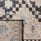 SAFAVIEH Madison Collection Runner Rug - 2'2" x 12', Black & Yellow, Boho Diamond Distressed Design, Non-Shedding & Easy Care, Ideal for High Traffic Areas in Living Room, Bedroom (MAD418Z)