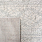 SAFAVIEH Tulum Collection Area Rug - 9' Square, Light Grey & Ivory, Moroccan Boho Tribal Design, Non-Shedding & Easy to Clean, Ideal for Living Room, Bedroom, Dining Space (TUL272F)
