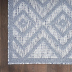 Nourison Home Versatile Denim Blue 5' x 7' Area Rug - Easy Clean, Non Shedding, Bed Room, Living Room, Dining Room, Kitchen (5' x 7')