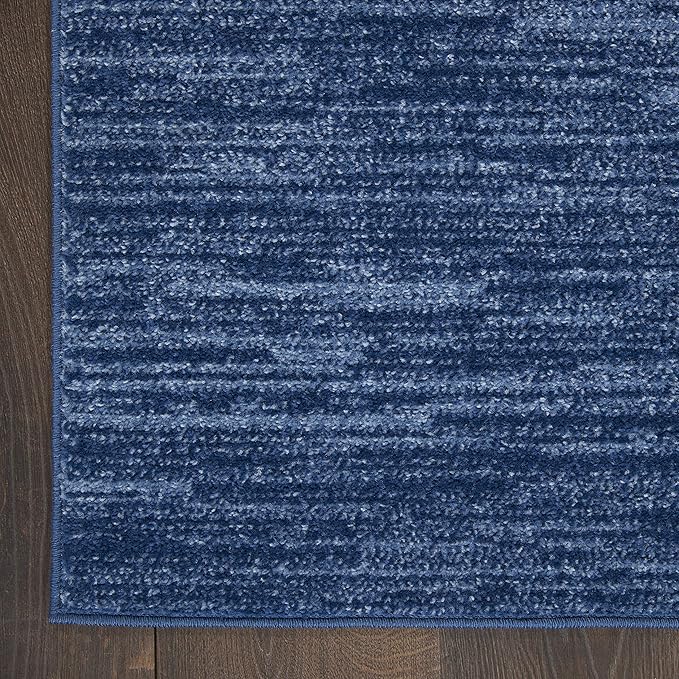 Nourison Home Nourison Essentials Navy Blue 5' x 8' Area Rug - Easy Clean, Non Shedding, Bed Room, Living Room, Dining Room, Kitchen (5' x 8')