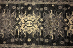 Unique Loom Taftan Collection Border Geometric Tribal Inspired Design Area Rug (2' 7 x 10' 0 Runner, Black/ Gray)