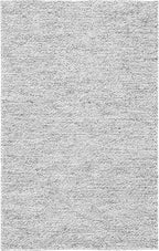 SAFAVIEH Natura Collection Accent Rug - 2' x 3', Light Grey & Ivory, Handmade Wool Blend, Textured Design, Ideal for Hallway, Bedroom, Foyer (NAT620G)