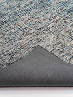 Rugsotic Carpets Hand Tufted Wool ECO-Friendly Area Rugs - 5'x8', Rectangle Shape, Dark & Blue, Solid Plain Design, High Pile Handmade Anti Skid Area Rugs for Living Room, Bed Room (KWC111)