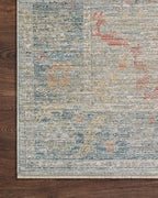 Loloi Magnolia Home by Joanna Gaines Millie Collection MIE-04 Slate/Multi 2'-3" x 3'-10", .25" Pile Height, Accent Rug