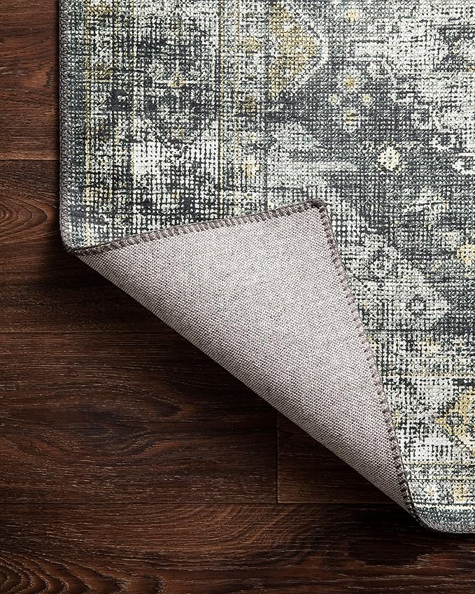 Loloi II Skye Collection SKY-09 Graphite/Silver 2'-6" x 10'-0" Runner Rug