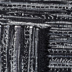 SAFAVIEH Rag Rug Collection Accent Rug - 3' x 5', Black, Handmade Boho Stripe Cotton, Ideal for High Traffic Areas in Entryway, Living Room, Bedroom (RAR121Z)