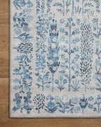 Loloi Rifle Paper Co. Maison Collection MAO-07 Blue 8'-4" x 11'-6", .19" Pile Height, Area Rug