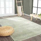 JONATHAN Y Haze Solid Low-Pile Green Indoor Area Rug 3x5, Coastal,Bohemian,Minimalist,Classic, Easy-Cleaning for Living Room,Bedroom,Kitchen,Pet Friendly,Non-Shedding (SEU100O-3)