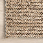 Nuloom Penelope Tan, 6' x 9', Hand-Braided, Wool & Cotton, Soft and Textured, High Traffic, Stain Resistant, Easy Clean, Durable Area Rug for Bedroom, Living Room, Dining, Foyer, Entryway