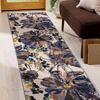 Rugshop Cream Bright Flowers Non Slip Non-Shedding Runner Rug for Hallway, Kitchen and Laundry Room, 2' x 7' (22" X 84")
