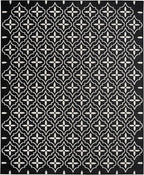 Nourison Home Nourison Essentials Black Ivory 8' x 10' Area Rug - Easy Clean, Non Shedding, Bed Room, Living Room, Dining Room, Kitchen (8' x 10')