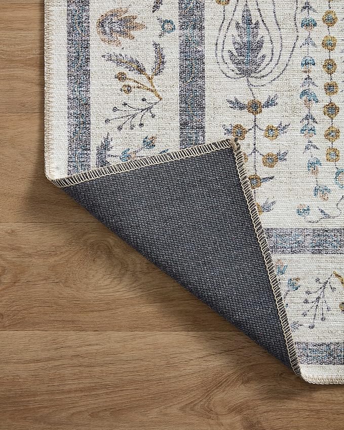 Loloi Rifle Paper Co. Maison Collection MAO-05 Wisteria Cream 2'-3" x 3'-9", .19" Pile Height, Accent Rug