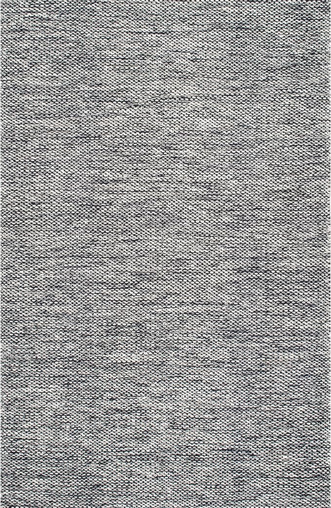 nuLOOM Alessi Solid Farmhouse Cotton Area Rug, 9x12, Grey