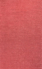 JONATHAN Y Haze Solid Low-Pile Red Indoor Area Rug 8x10, Coastal,Bohemian,Minimalist,Classic, Easy-Cleaning for Living Room,Bedroom,Kitchen,Pet Friendly,Non-Shedding (SEU100E-8)