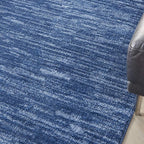 Nourison Home Nourison Essentials Navy Blue 5' x 8' Area Rug - Easy Clean, Non Shedding, Bed Room, Living Room, Dining Room, Kitchen (5' x 8')