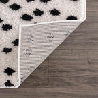 Hauteloom Cansu Hallway, Kitchen Runner Rug - Contemporary - Plush Pile - Black - 2'7" x 10'