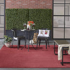 Nourison Home Nourison Essentials Brick Red 7' x 10' Area Rug - Easy Clean, Non Shedding, Bed Room, Living Room, Dining Room, Kitchen (7' x 10')