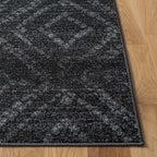 SAFAVIEH Adirondack Collection Runner Rug - 2'6" x 6', Dark Grey & Grey, Modern Diamond Distressed Design, Non-Shedding & Easy Care, Ideal for High Traffic Areas in Living Room, Bedroom (ADR131F)