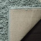 SAFAVIEH Dallas Shag Collection Area Rug - 4' Square, Seafoam & Ivory, Trellis Design, Non-Shedding & Easy Care, 1.5-inch Thick Ideal for High Traffic Areas in Living Room, Bedroom (SGD257C)
