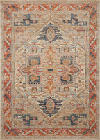 Loloi Jocelyn Collection JOC-01 Sand/Multi 9'-6" x 12'-6" .38" Thick Area Rug