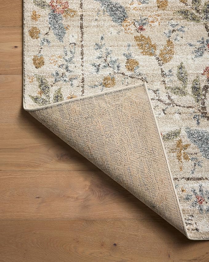 Loloi Rifle Paper Co. Laurel Collection LAU-05 Ivory 7'-10" x 10' Area Rug
