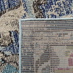 SAFAVIEH Monaco Collection Runner Rug - 2'2" x 10', Navy & Light Blue, Boho Chic Medallion Distressed Design, Non-Shedding & Easy Care, Ideal for High Traffic Areas in Living Room, Bedroom (MNC243N)
