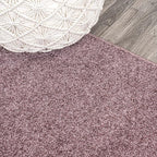 JONATHAN Y Haze Solid Low-Pile Light Purple Indoor Area Rug 4x6, Coastal,Bohemian,Minimalist,Classic, Easy-Cleaning for Living Room,Bedroom,Kitchen,Pet Friendly,Non-Shedding (SEU100R-4)