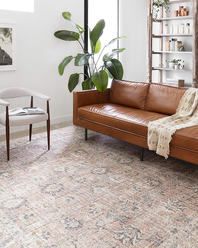 Loloi II Skye Collection SKY-01 Blush/Grey 2'-3" x 3'-9" Accent Rug