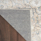 Nourison Home Astra Machine Washable Silver Grey 7'10" x 10' Area Rug - Easy Clean, Non Shedding, Bed Room, Living Room, Dining Room, Kitchen (8' x 10')