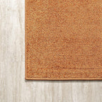 JONATHAN Y Haze Solid Low-Pile Orange Indoor Area Rug 8x10, Coastal,Bohemian,Minimalist,Classic, Easy-Cleaning for Living Room,Bedroom,Kitchen,Pet Friendly,Non-Shedding (SEU100M-8)