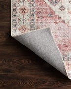 Loloi II Skye Collection SKY-02 Ivory/Berry 5'-0" x 7'-6" Area Rug