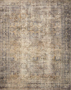 Loloi Amber Lewis Morgan Collection MOG-01 Sunset/Ink 8'-3" x 11'-3" 38" Thick Area Rug feat. CloudPile, Neutral, Room Décor, Vintage Inspired, Livingroom, Bedroom, Dining Area