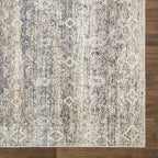 Bloom Rugs Washable Non-Slip 2x3 Rug - Beige Brown/Teal Traditional Oriental Area Rug for Living Room, Bedroom, Dining Room, and Kitchen - Exact Size: 2' x 3'
