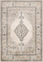 Loloi Teagan Collection TEA-02 Oatmeal/Ivory 7'-11" x 10'-6" Area Rug, Large, Soft Neutral Rug, High-Traffic for Living Room, Bedroom, Home Office, Dining Area