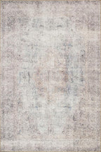 Loloi Loren Collection LQ-04 Silver/Slate 7'-6" x 9'-6" Area Rug