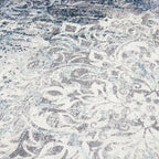 ReaLife Rugs Machine Washable Area Rug Runner - Living Room Bedroom Bathroom Kitchen Entryway Office - Padded Low Pile Stain Resistant Premium - Boho Vintage Bohemian - Blair - Grey 3' x 5'