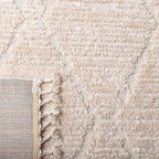 SAFAVIEH Marrakech Collection Area Rug - 10' x 14', Beige, Moroccan Boho Tribal Tassel Design, Non-Shedding & Easy Care, Ideal for High Traffic Areas in Living Room, Bedroom (MRK517C)