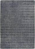 Hand-Tufted 100% Wool Area Rug – Unique Modern Geometric Grid Pattern, Soft Plush Textured Carpet for Living Room, Bedroom, Dining Room & Entryway (Smoke, 5' x 8')