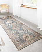 Loloi Skye Collection SKY-10 Sea/Rust 7' x 9' Oval Area Rug