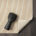 LUXE WEAVERS Modern Geometric Wave Beige 4x6 Area Rug