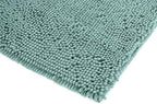 Amazon Basics Bathroom Rugs, Extra Soft Absorbent Shag Bath Rugs, Non-Slip, Quick Drying, Machine Washable, Plush Comfort for Bathroom Floor, Tub and Shower, 21" x 34", Seafoam Green