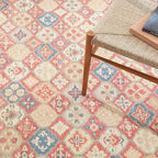 Dash & Albert Pali Multi Machine Washable Rug, 8.5 X 11.5 Feet, Multicolored/Oranges Geometric Pattern