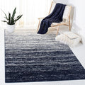 SAFAVIEH Area Rug 3x5 - Adirondack Collection - Navy & Ivory, Modern Ombre Design, Non Shedding & Easy to Clean, Ideal for Living Room, Bedroom, Office, Dining Space (ADR113N)