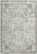 Keen Home Design 9x12 Rug - Machine Washable Area Rug with Non-Slip Backing, Ideal for Living Room, Dining Room, Bedroom - Vintage, Easy Clean, Durable, Low Pile Rug - (9' x 12')